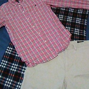 Casual Dress Shirt/And Shorts